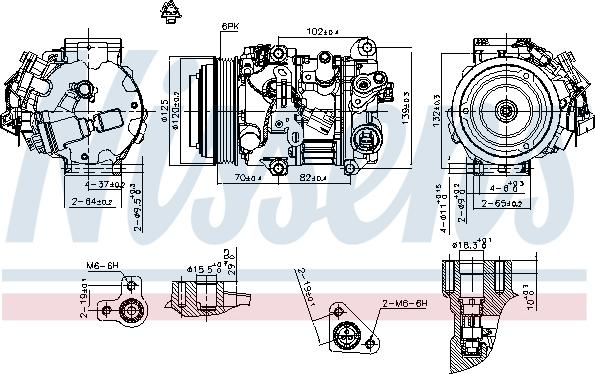 Nissens 890804 - Компресор, климатизация vvparts.bg