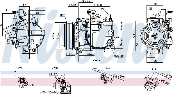 Nissens 890816 - Компресор, климатизация vvparts.bg