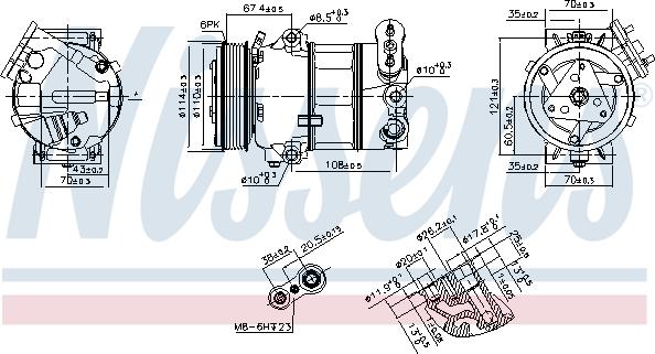 Nissens 890339 - Компресор, климатизация vvparts.bg