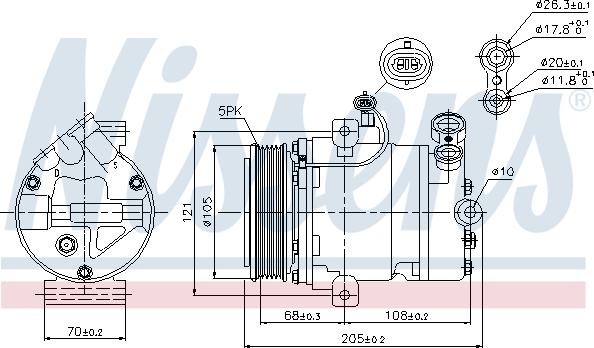 Nissens 89024 - Компресор, климатизация vvparts.bg