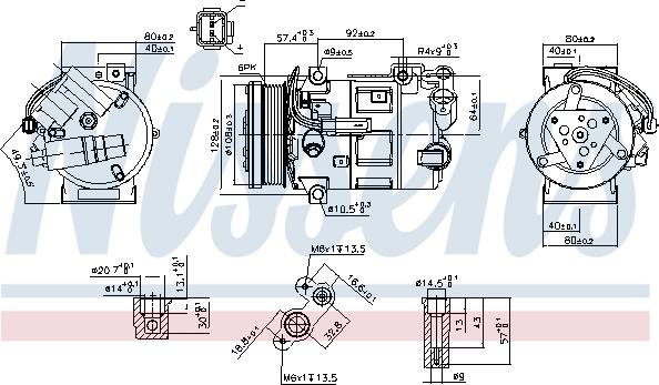 Nissens 890210 - Компресор, климатизация vvparts.bg