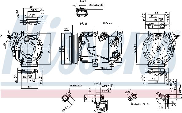 Nissens 890229 - Компресор, климатизация vvparts.bg