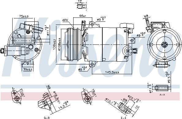 Nissens 890794 - Компресор, климатизация vvparts.bg