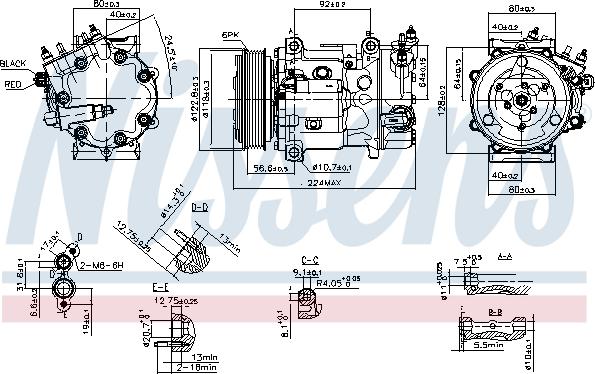 Nissens 890744 - Компресор, климатизация vvparts.bg