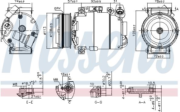 Nissens 890714 - Компресор, климатизация vvparts.bg