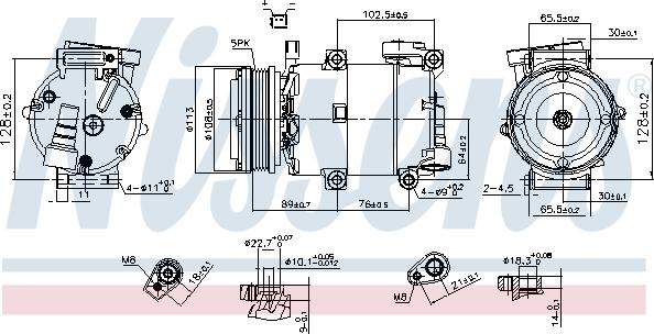 Nissens 890788 - Компресор, климатизация vvparts.bg