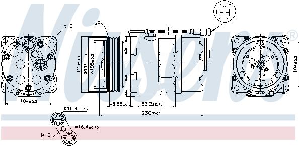 Nissens 89192 - Компресор, климатизация vvparts.bg