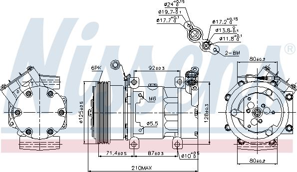 Nissens 89159 - Компресор, климатизация vvparts.bg