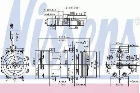 Nissens 89150 - Компресор, климатизация vvparts.bg