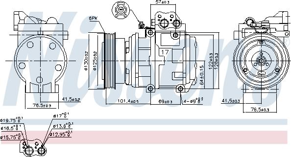 Nissens  89153 - Компресор, климатизация vvparts.bg