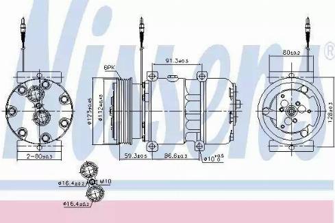 Nissens 89168 - Компресор, климатизация vvparts.bg