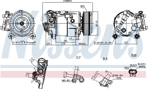 Nissens 891019 - Компресор, климатизация vvparts.bg