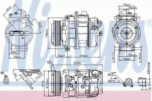 Nissens 89114 - Компресор, климатизация vvparts.bg