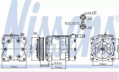 Nissens 89110 - Компресор, климатизация vvparts.bg