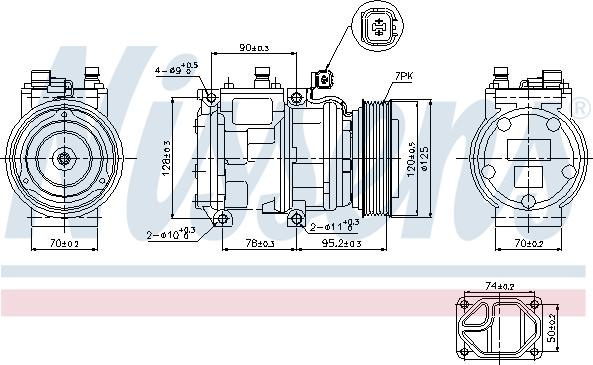 Nissens 89186 - Компресор, климатизация vvparts.bg