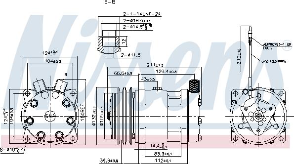 Nissens 89849 - Компресор, климатизация vvparts.bg