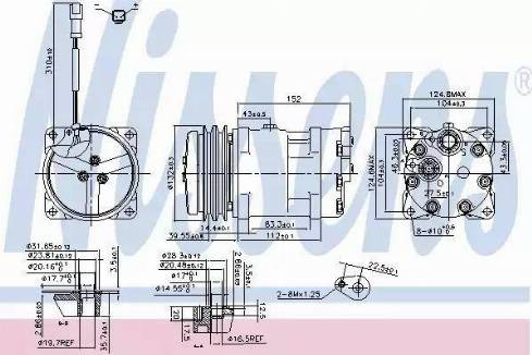 Nissens 89819 - Компресор, климатизация vvparts.bg