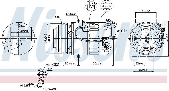 Nissens 89394 - Компресор, климатизация vvparts.bg