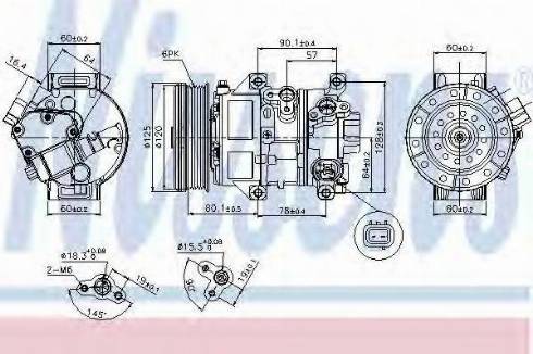 Nissens 89345 - Компресор, климатизация vvparts.bg