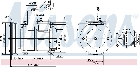 Nissens 89361 - Компресор, климатизация vvparts.bg