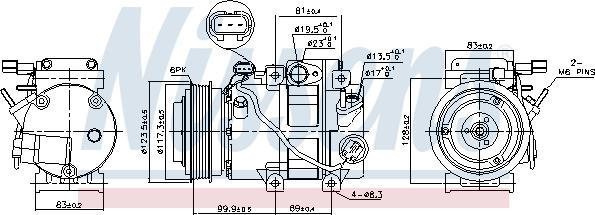 Nissens 89305 - Компресор, климатизация vvparts.bg