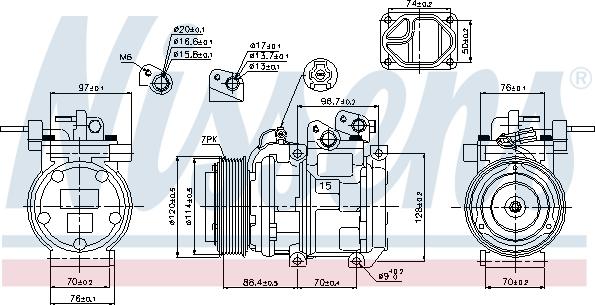 Nissens 89301 - Компресор, климатизация vvparts.bg