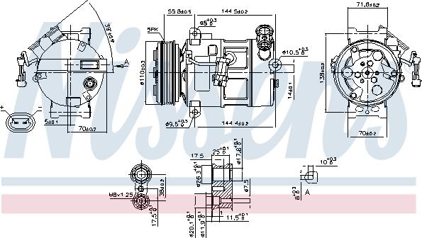 Nissens 89310 - Компресор, климатизация vvparts.bg