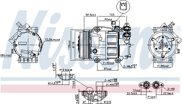 Nissens 89336 - Компресор, климатизация vvparts.bg