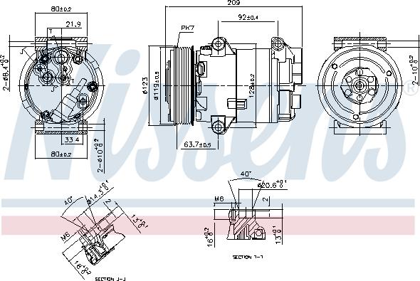 Nissens 89323 - Компресор, климатизация vvparts.bg