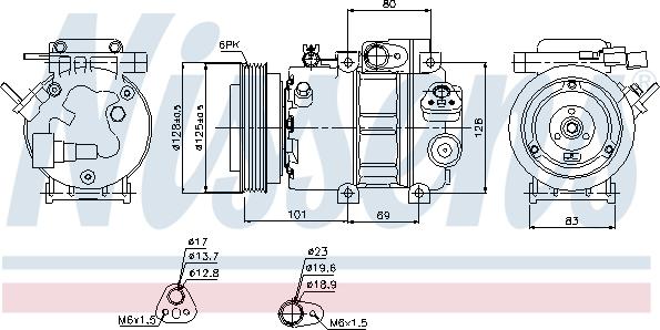 Nissens 89298 - Компресор, климатизация vvparts.bg