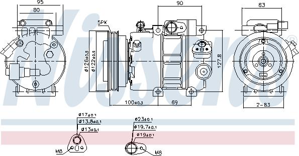 Nissens 89292 - Компресор, климатизация vvparts.bg