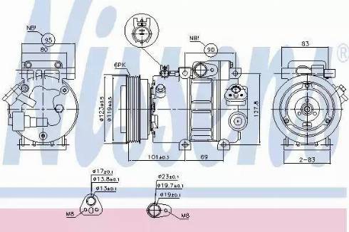 Nissens 89297 - Компресор, климатизация vvparts.bg