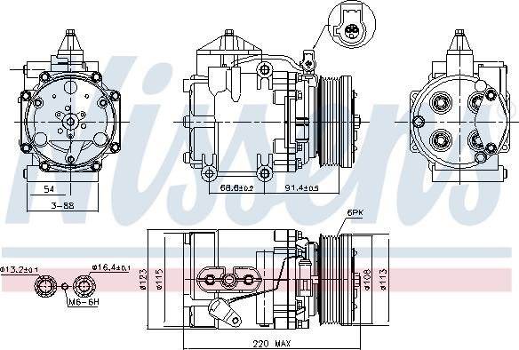 Nissens 89248 - Компресор, климатизация vvparts.bg