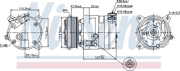 Nissens  89257 - Компресор, климатизация vvparts.bg