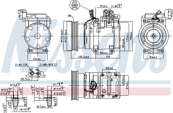 Nissens  89262 - Компресор, климатизация vvparts.bg