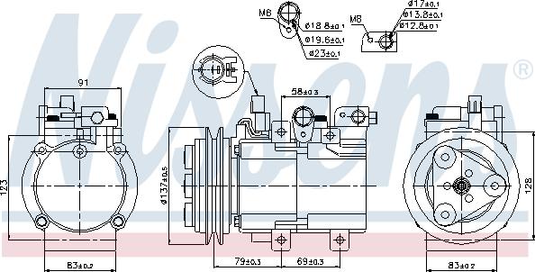 Nissens  89282 - Компресор, климатизация vvparts.bg