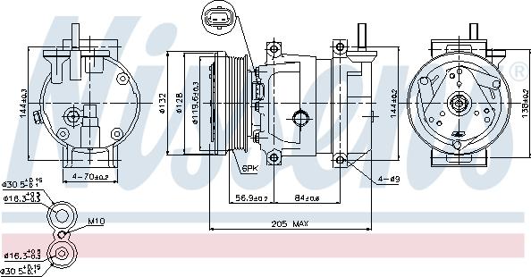 Nissens  89221 - Компресор, климатизация vvparts.bg