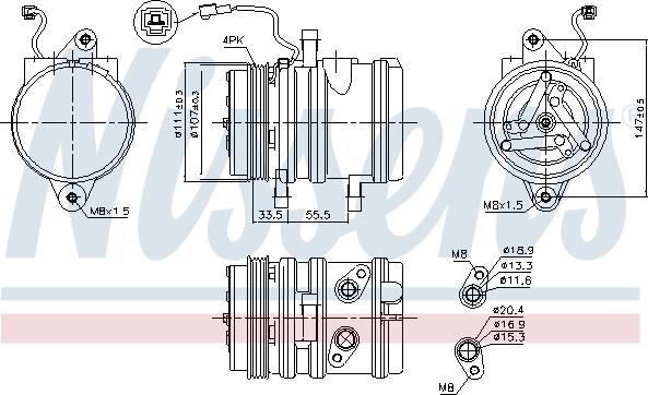 Nissens  89275 - Компресор, климатизация vvparts.bg