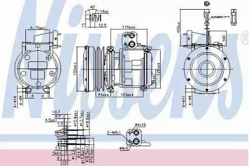 Nissens 89747 - Компресор, климатизация vvparts.bg