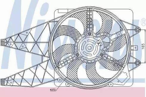 Nissens 85567 - Вентилатор, охлаждане на двигателя vvparts.bg
