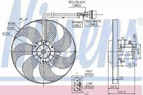 Nissens 85686 - Вентилатор, охлаждане на двигателя vvparts.bg