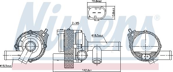 Nissens 831080 - Водна помпа vvparts.bg