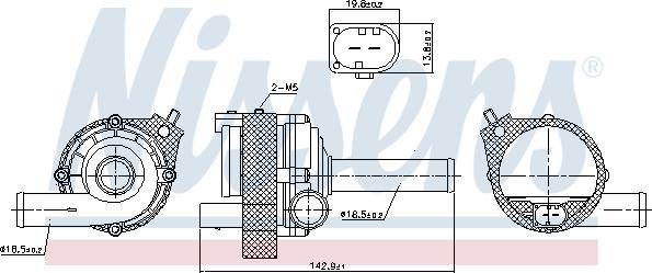 Nissens 831077 - Водна помпа vvparts.bg