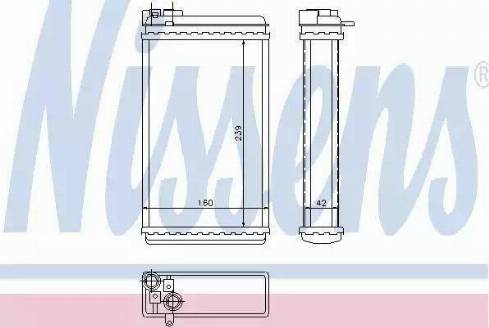 Nissens 72646 - Топлообменник, отопление на вътрешното пространство vvparts.bg