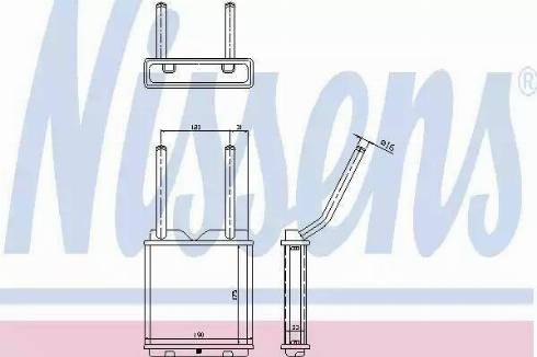 Nissens 72653 - Топлообменник, отопление на вътрешното пространство vvparts.bg