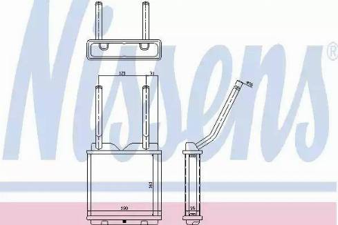 Nissens 72638 - Топлообменник, отопление на вътрешното пространство vvparts.bg