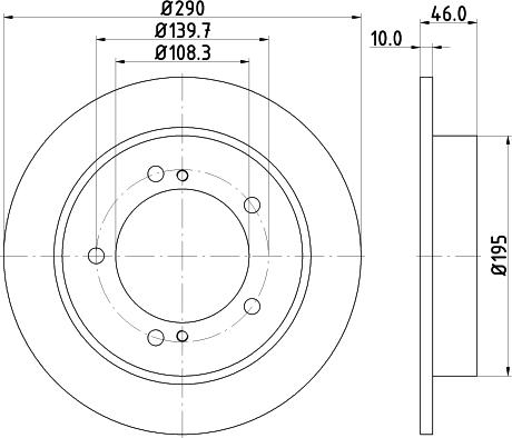 Nisshinbo ND9014 - Спирачен диск vvparts.bg