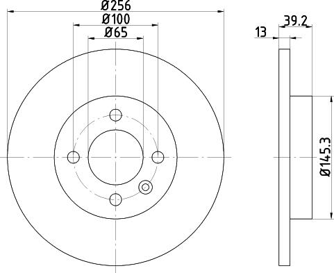 Nisshinbo ND5042 - Спирачен диск vvparts.bg