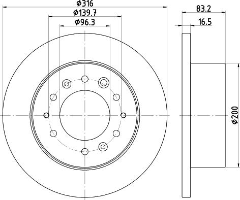 Nisshinbo ND6137 - Спирачен диск vvparts.bg