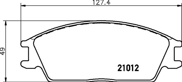 Nisshinbo NP6031 - Комплект спирачно феродо, дискови спирачки vvparts.bg